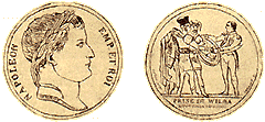 Медаль, выбитая по случаю взятия Вильны.
