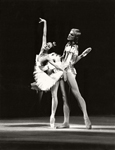 Сцена из балета «Лебединое озеро». Принц Зигфрид -  А.Б. Годунов, Одетта - Н.И. Бессмертнова, Большой театр СССР, 1969