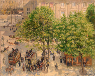 Писсарро, Камиль. 1830-1903. Площадь Французского Театра в Париже. Франция, 1898 г. Холст, масло. 65,5x81,5 см