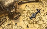 Часы с фигурой собаки. Германия, Аугсбург. Неизвестный мастер. Начало XVII века