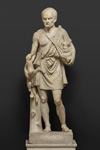 Древнеримский скульптор с греческого оригинала III в. до н. э. Пастух, несущий куриц и ягненка. Мрамор. ©Государственный Эрмитаж