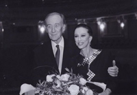 М. Плисецкая и Р. Щедрин в Большом театре. Фото М. Логвинова. 2006 год