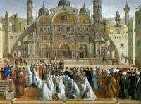 Джентиле Беллини. Проповедь св. Марка в Александрии (фрагмент). 1504–1507. © Пинакотека Брера, Милан 