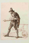 Карл Брюллов. Молодой итальянец с плащом, перекинутым через плечо. Конец 1820-х