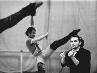 Ю. Григорович и М. Лавровский. На репетиции балета «Спартак», Большой театр СССР,1968 г.