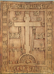 Икона резная ''Голгофский крест''. Первая половина XIX века. Выг.