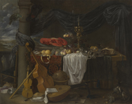 Ян ван ден Хекке. Роскошный натюрморт. 1659-1675 гг. Картина после реставрации