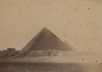Неизвестный автор. Пирамиды Хеопса и Хефрена. Египет, 1890-1900-е