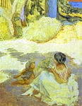 Пьер Боннар. У Средиземного моря. Триптих, франмент. 1911