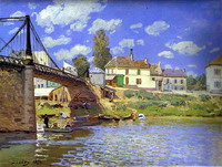Альфред Сислей. Мост в Аржантее, 1872. Метрополитен музей