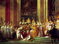 Жак-Луи Давид. Коронация императора Наполеона I и императрицы Жозефины в соборе Парижской Богоматери 2 декабря 1806 года, 1805-1807. Париж, Лувр