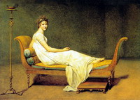 Жак-Луи Давид. Портрет мадам Рекамье, 1800. Париж, Лувр