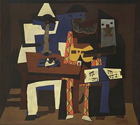 Пабло Пикассо. Три музыканта, 1921. Музей современного искусства, Нью-Йорк