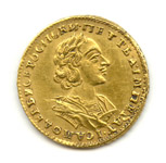 Монета. Россия. Петр I. 2 рубля 1724 г. 