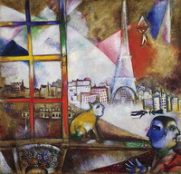 М. Шагал. Париж из окна. Фонд Гуггенхайма