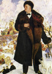 Б.М. Кустодиев. Портрет Ф.И. Шаляпина. 1921