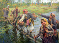Ф.В.Сычков. Трудный переход. 1912 г.