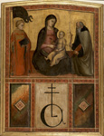 Мариотто ди Нардо. Мадонна со св.Стефаном и Антонием Аббатом. 1390-е (?)