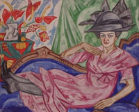 Розанова О.В. Портрет А. В. Розановой (Анны Владимировны Розановой - сестры художницы). 1912