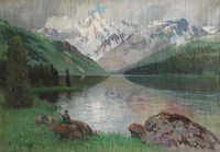 Гуркин Г.И. Озеро Тайменье. 1912 г. 
