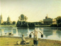 Сорока Г.В. Вид имения Спасское. 1840-е