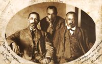 Сибирский литератор Георгий Вяткин с Иваном и Юлием Буниными. 1909 г.