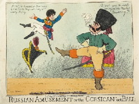 ''      ''. , . . 1807  : Russian Amusement or the Corsican footBall
