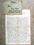 Письмо оберефрейтора Иосифа Летцкуса жене Пауле из сталинградского окружения с конвертом. 15 января 1942 г.