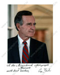 Фотопортрет с автографом Джорджа Буша-старшего, 41-го Президента США, 1996 г.