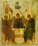 Святая Троица. Икона. Москва, конец XV в.