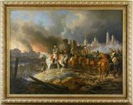 Картина ''Наполеон в горящей Москве''. Германия, 1841 г. Альбрехт Адам