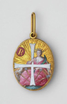 Знак ордена святой Екатерины в виде медальона императрицы Марии Федоровны. Россия, конец XVIII в.