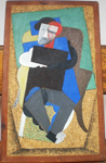Диего Ривера. Портрет М.А. Волошина в кресле. 1916 г. Пробк. дерево, масло