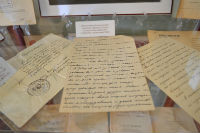 Письма К.И. Массалитинова (фрагмент выставки ''Музыка души'' в музее-квартире М.Н. Мордасовой)