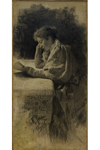 И.Е. Репин. Портрет дочери (Веры Ильиничны Репиной). 1895 г.