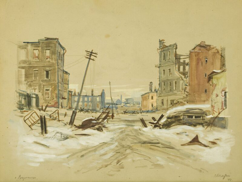 В.В. Богаткин. Улица Чайковского. 1943