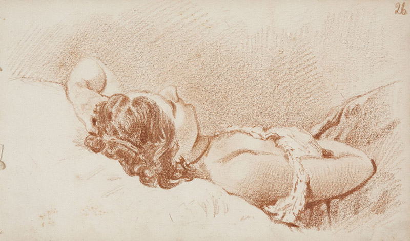Михаил Клодт. Спящая женщина. 1858-1859. Третьяковская галерея