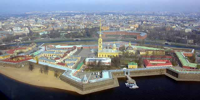 Панорама Петропавловской крепости