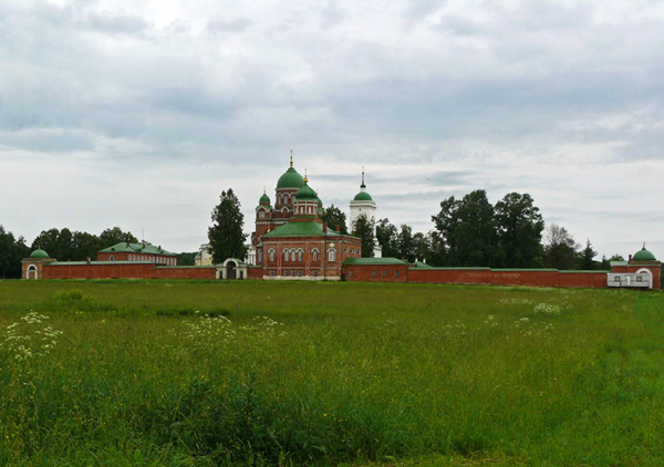 Спасо-Бородинский монастырь. Oбщий вид. 1820-1880-е гг.
