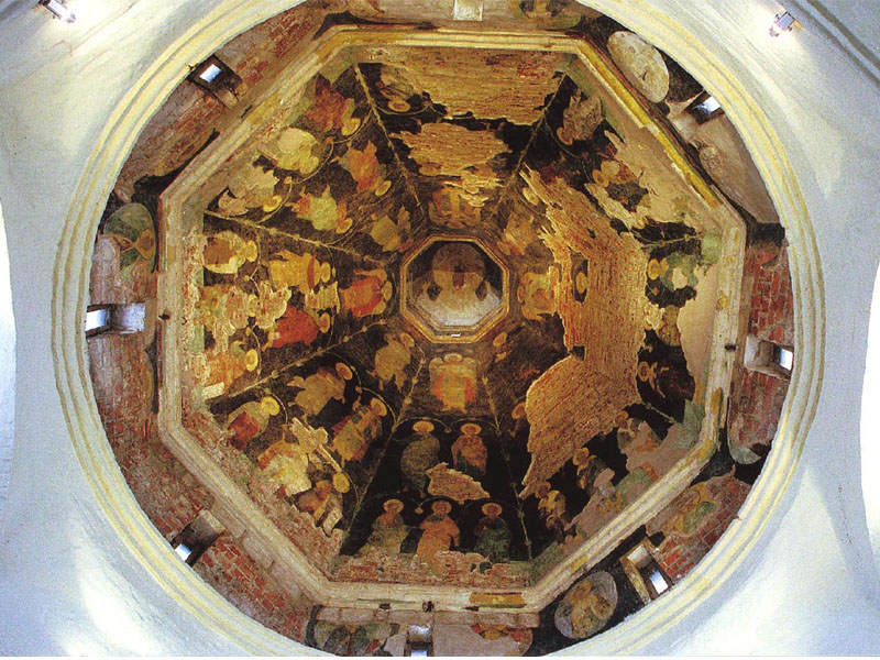Фресковая роспись шатра домового храма Ивана Грозного.XVI в. (Покровская церковь)