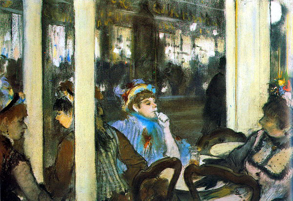 Эдгар Дега. Женщины в кафе на бульваре Монмартр, 1877. Музей Орсэ