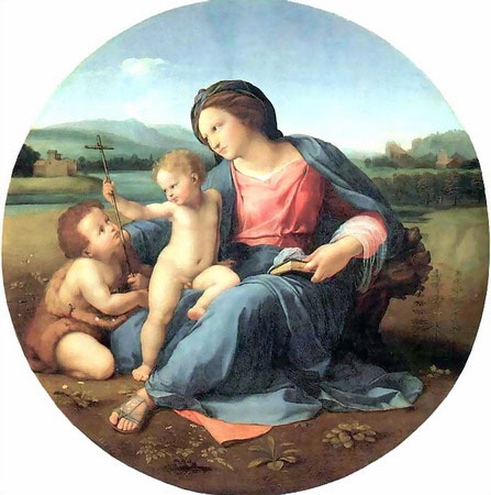 Рафаэль Санти. Мадонна Альба, 1510. Национальная галерея искусств, Вашингтон