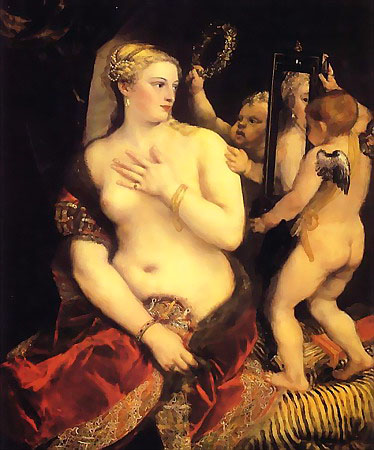 Тициан. Венера перед зеркалом, 1555. Национальная галерея искусств, Вашингтон