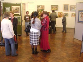 На открытии выставки рыбинских художников - 2008