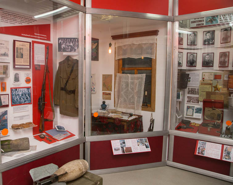 Фрагмент экспозиции «Спассчане на защите Отечества»