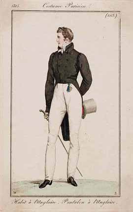    .     Costume Parisien ,  1815 .  , 