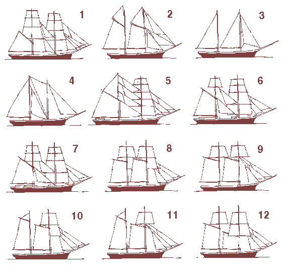 Виды парусных судов картинки и названия